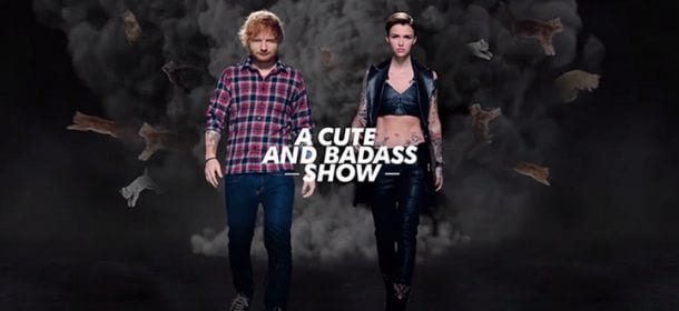 Ed Sheeran e Ruby Rose "mattatori" agli Mtv Ema: lui appare brillo, lei senza paura [VIDEO]