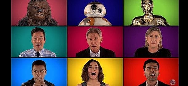 "Star Wars: Il risveglio della Forza", il cast canta la colonna sonora della saga. Il video è virale