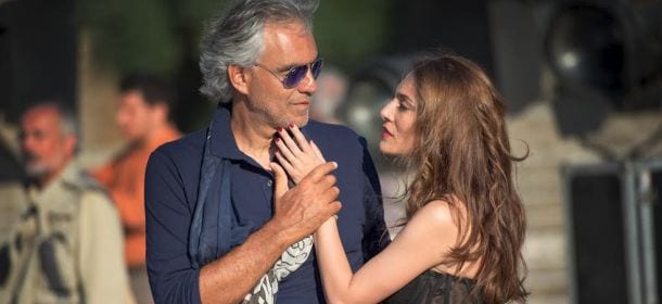 Andrea Bocelli, Caterina Murino protagonista del videoclip 