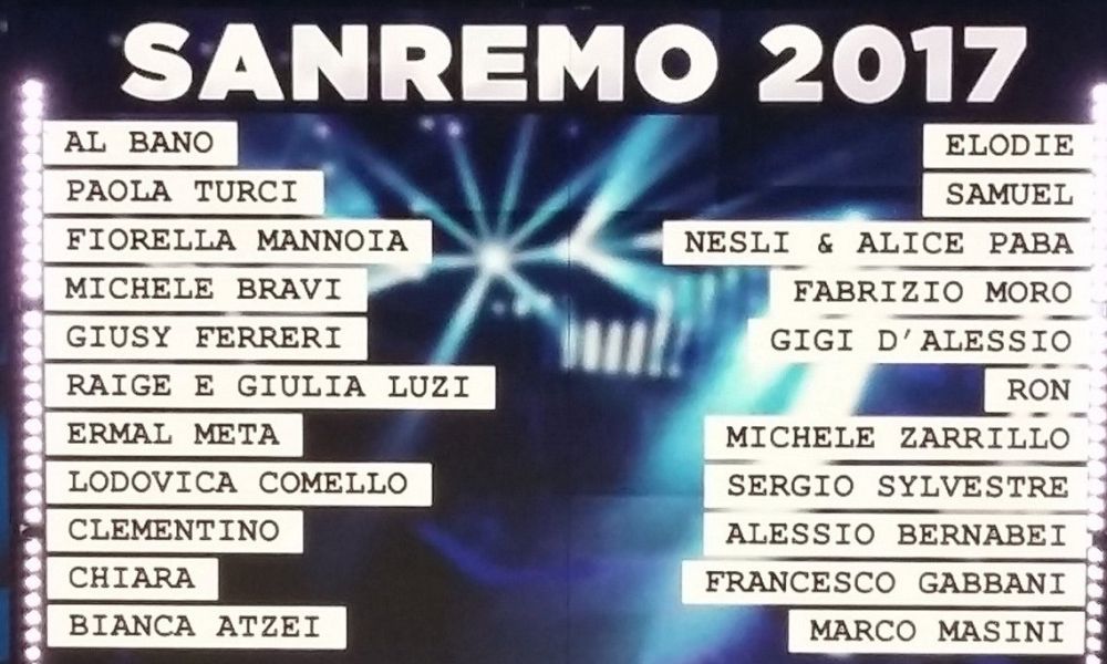 Sanremo 2017, tutte le curiosità sui cantanti in gara