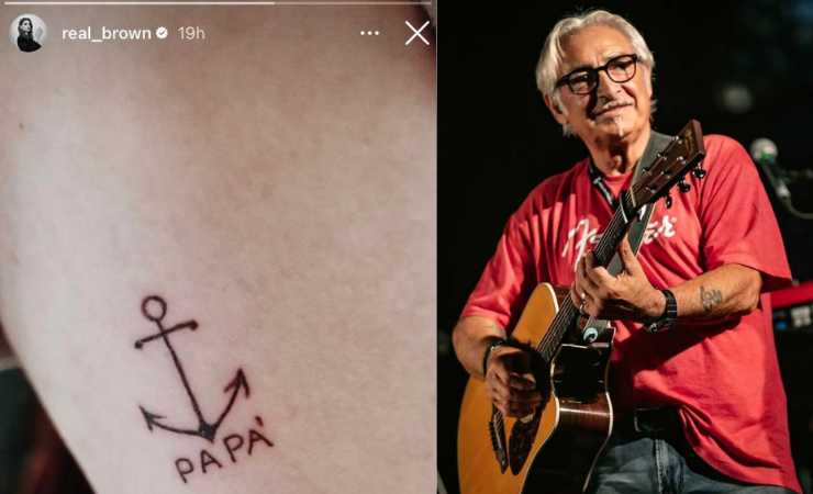 tatuaggio emma marrone per suo padre