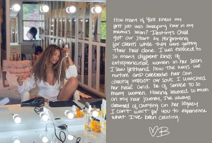 Beyoncé beauty brand capelli progetto