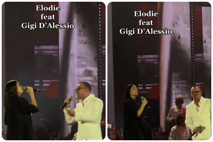 Elodie e Gigi D'Alessio live