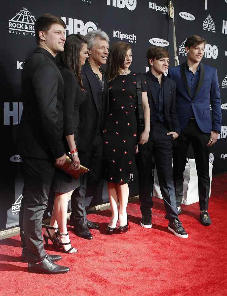 La famiglia Bongiovi al completo