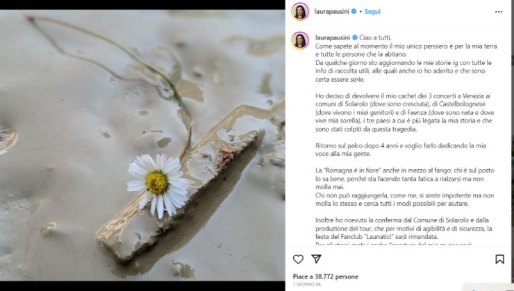 Laura Pausini social