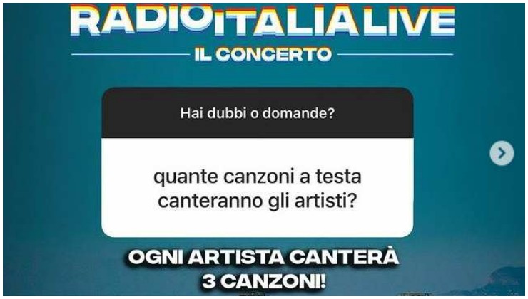 chi si è esibito a radio italia palemo live