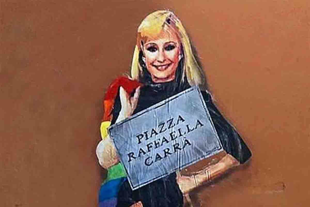 Un omaggio grafico a Raffaella Carrà, scomparsa lo scorso anno