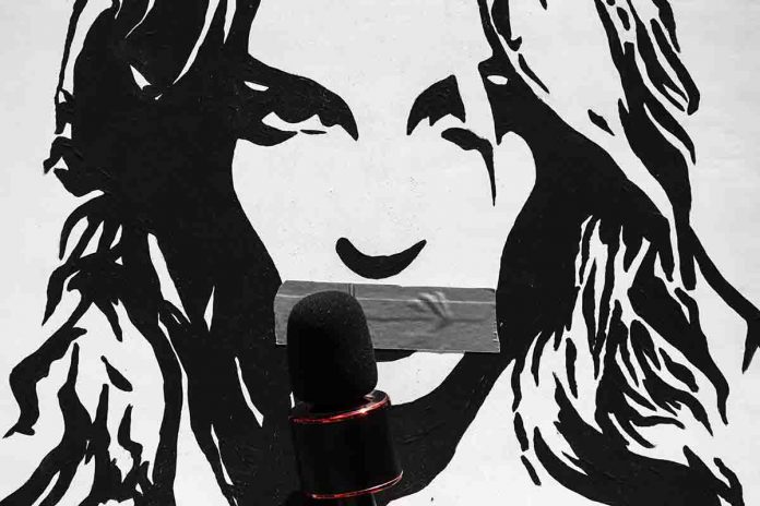 Britney Spears Un graffito di Britney Spears durante una manifestazione dei suoi fan di #freebritnet