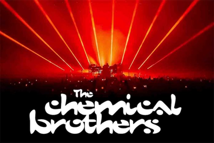 Il cartellone dello show dei Chemical Brothers