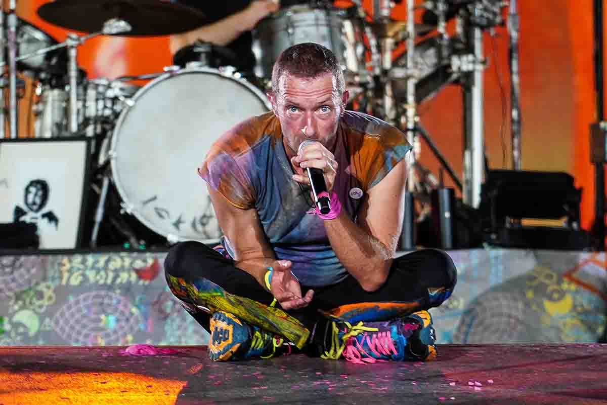Chris Martin in tour con i Coldplay