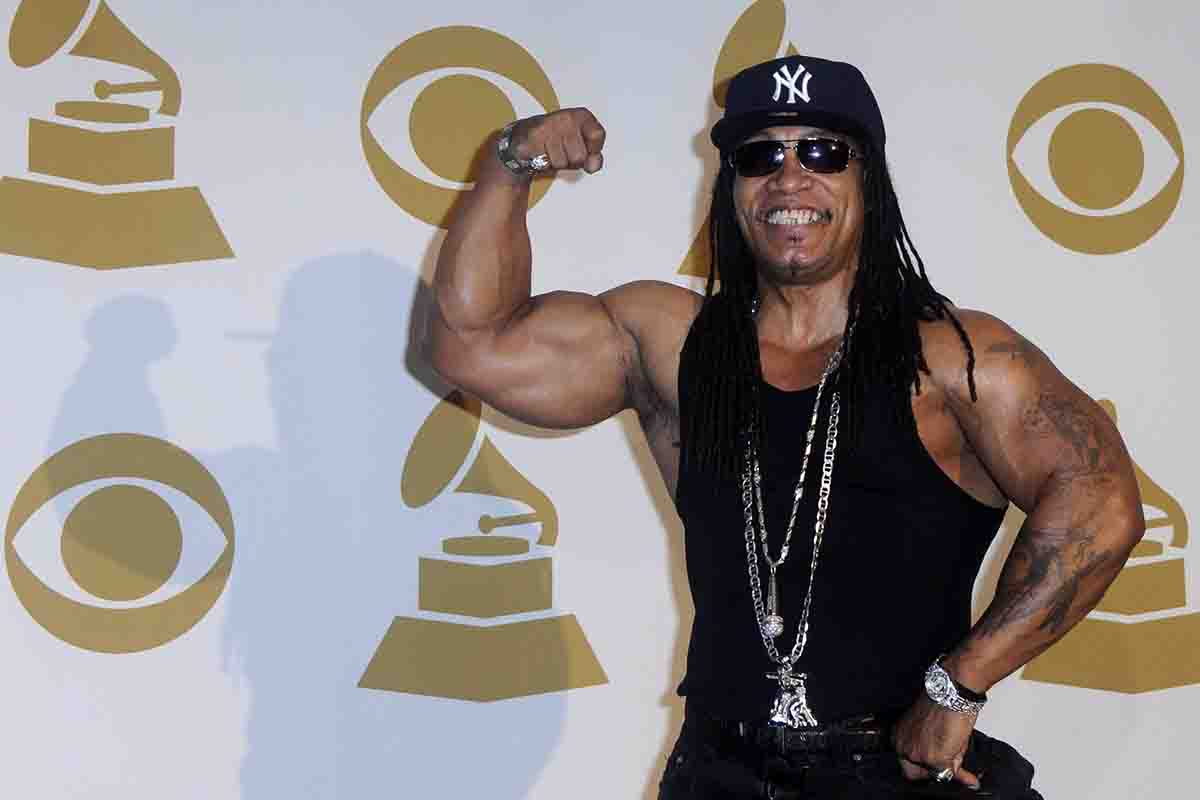 Una foto di repertorio di Melle Mel, voce storica dei Grandmaster Flash