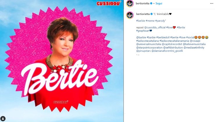 orietta berti barbie meme instagram social