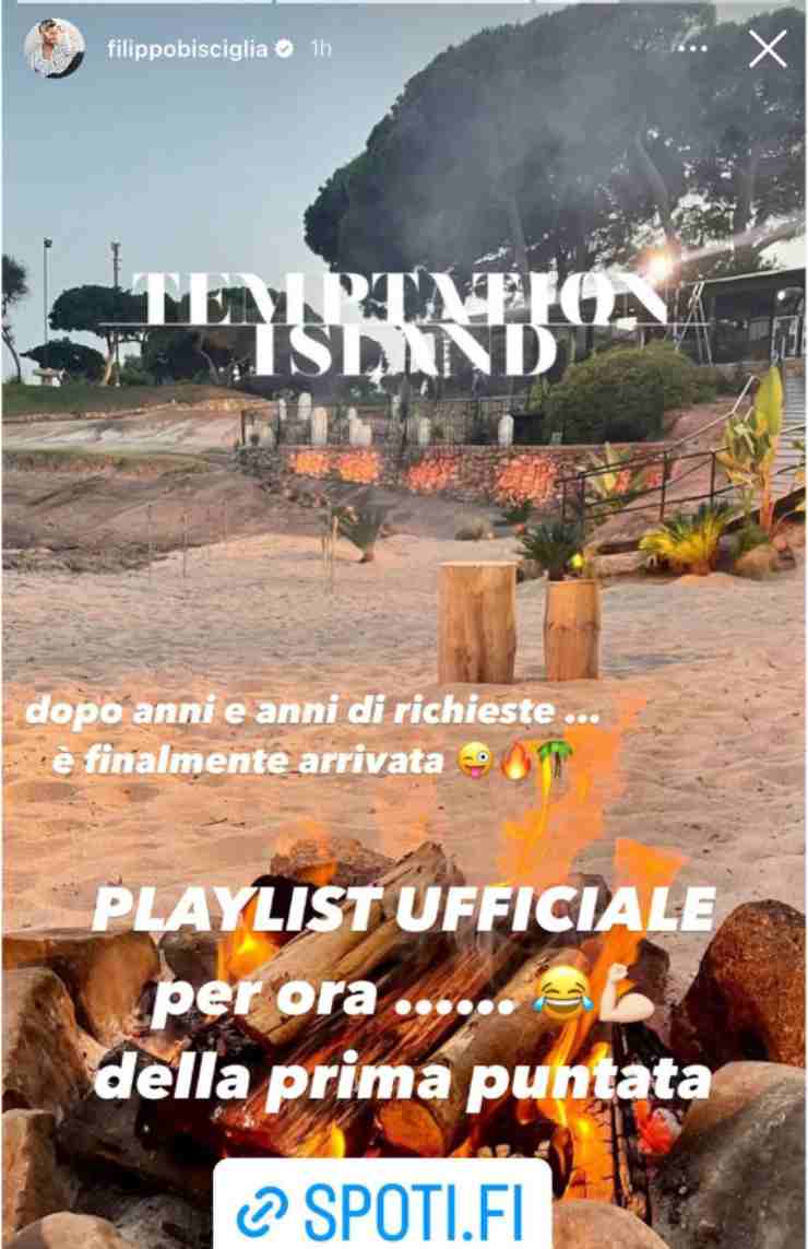 Temptation Island canzoni prima puntata elenco