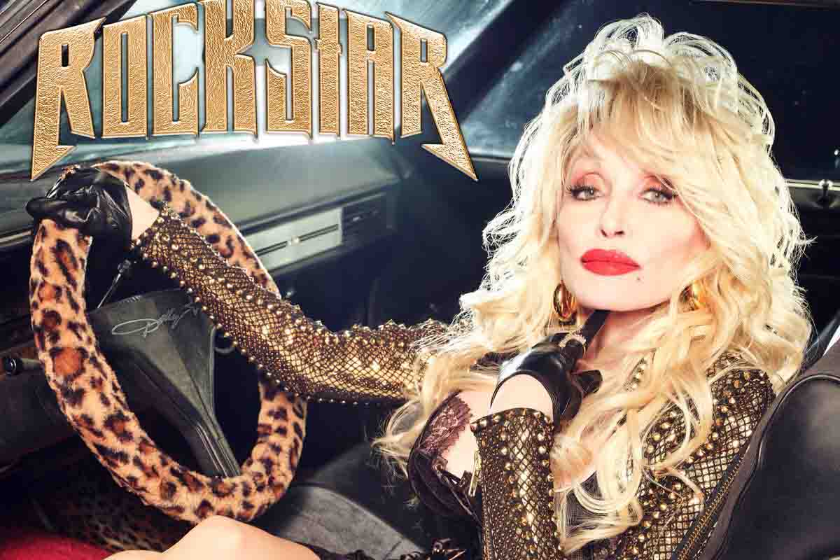 Dolly Parton sulla copertina del suo prossimo album Rockstar