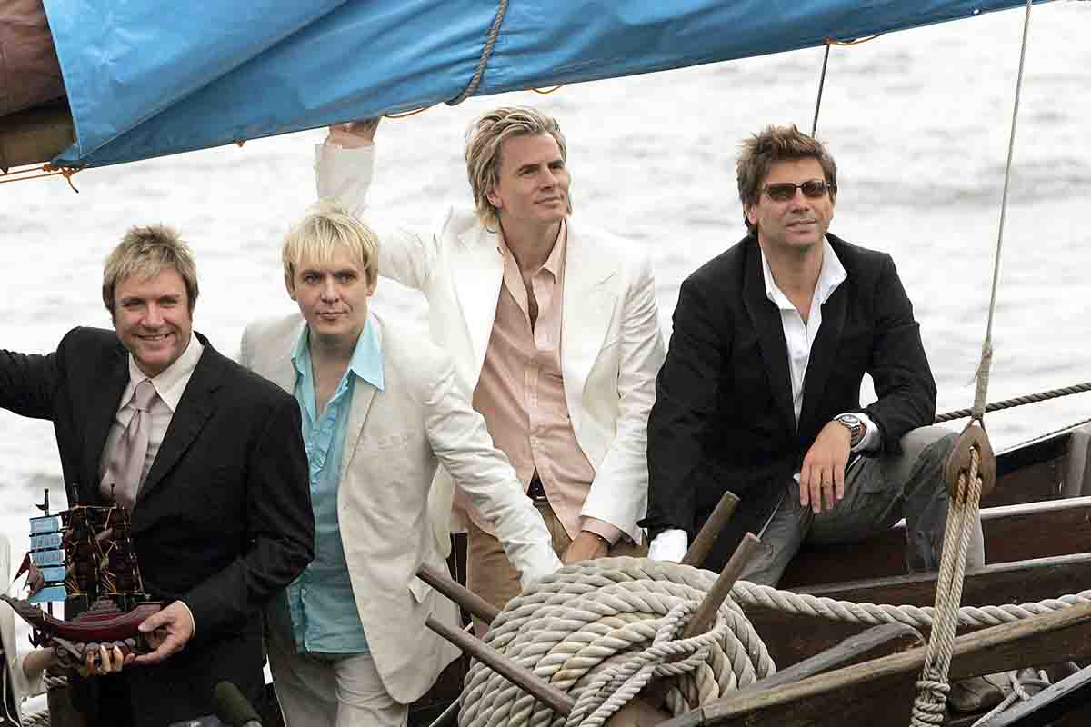 Da sinistra Simon Le Bon, Nick Rhodes, John Taylor e Andy Taylor: i Duran Duran in una foto di archivio