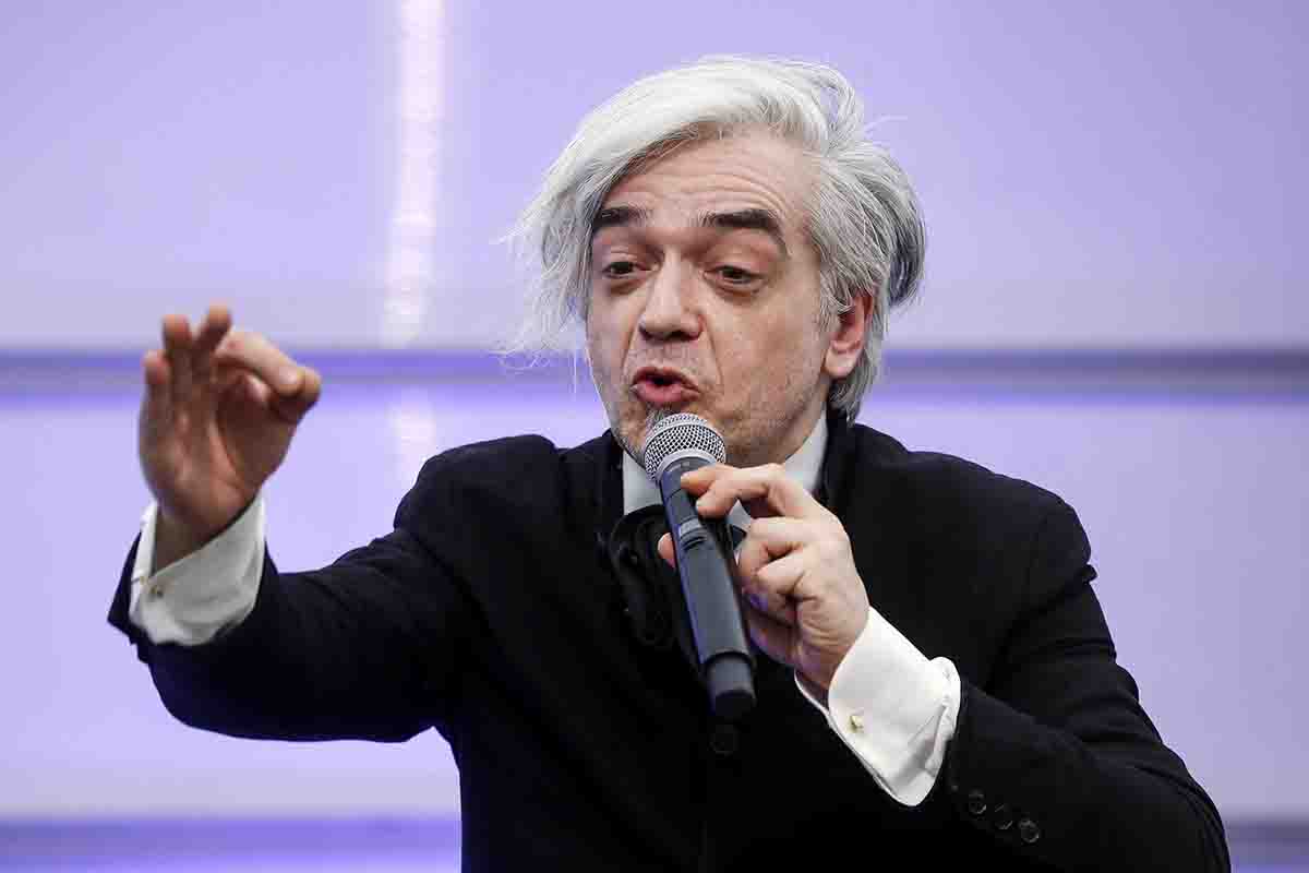 Morgan in conferenza stampa Sanremo