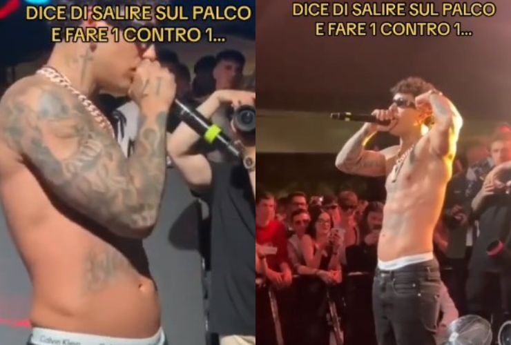Tony Effe concerto hater ghiaccio reazione