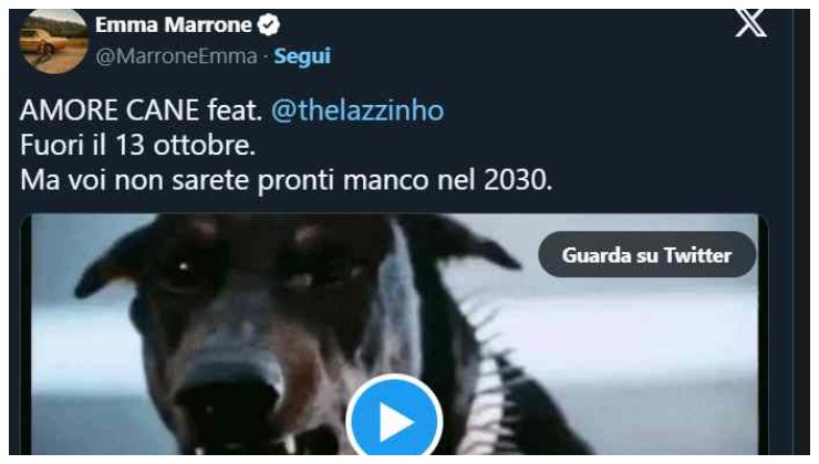 Lazza e Emma Marrone social