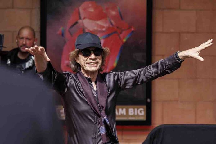 Rolling Stones Mick Jagger durante la presentazione del nuovo disco dei Rolling Stones