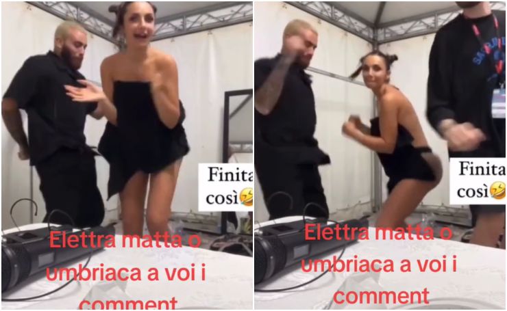 elettra lamborghini balla backstage instagram