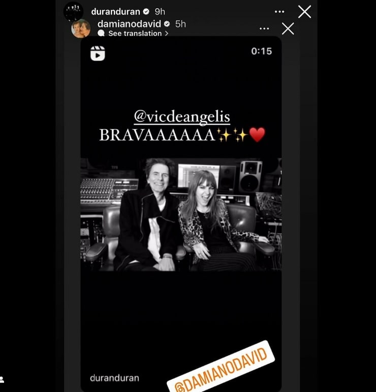 victoria de angelis duran duran collaborazione damiano david