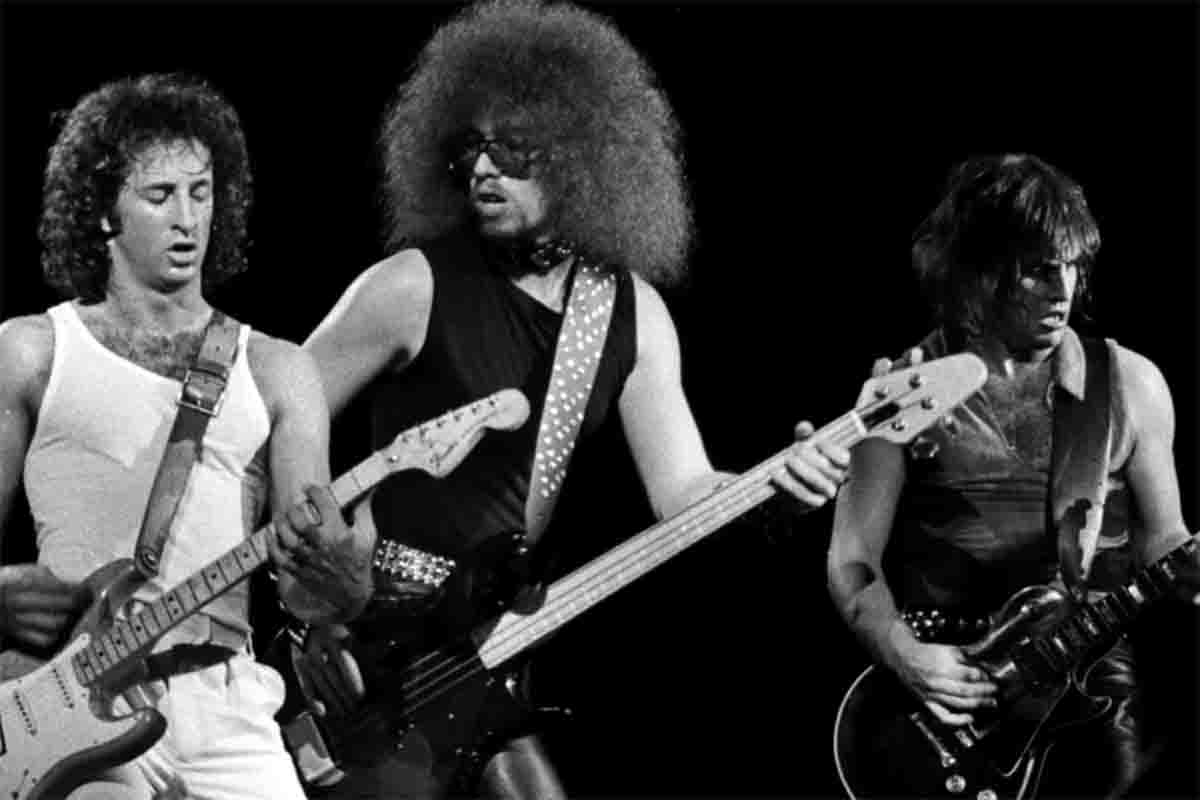 I tre The Dictators con Kempner dal vivo a sinistra
