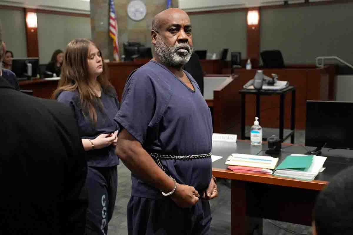 Duane Davis durante l'udienza in cui è accusato di omicidio