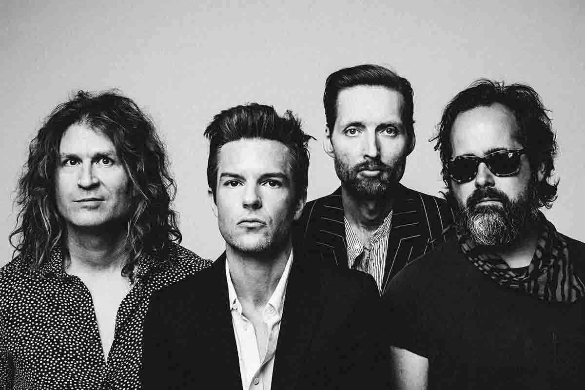 The Killers, da sinistra Kauning, Flowers, Stoermer e Vannucci