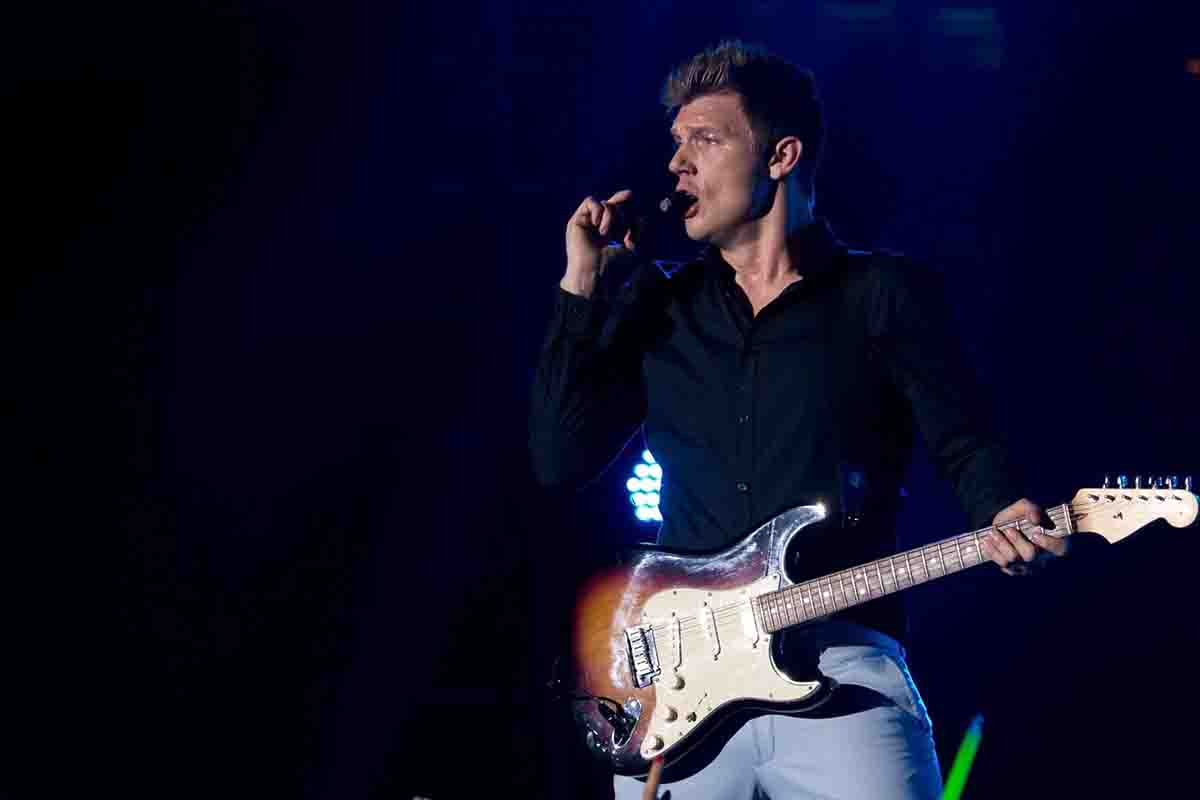 Nick Carter cantante e fondatore dei Backstreet Boys