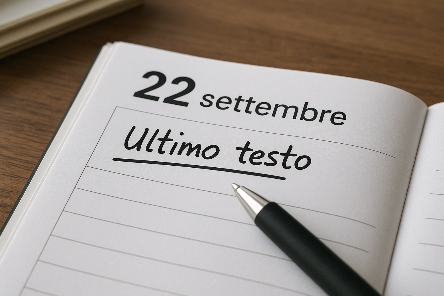 Testo 22 Settembre - Ultimo