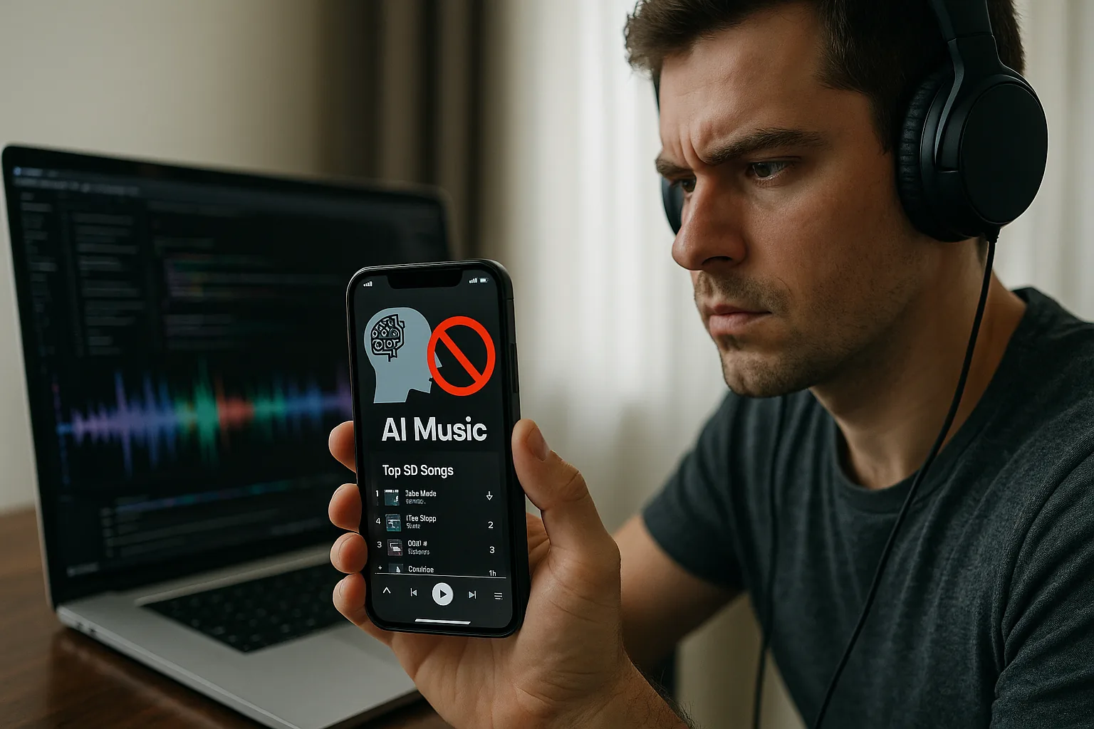 Stretta sulle classifiche: come Spotify e Apple Music combattono i brani IA fake