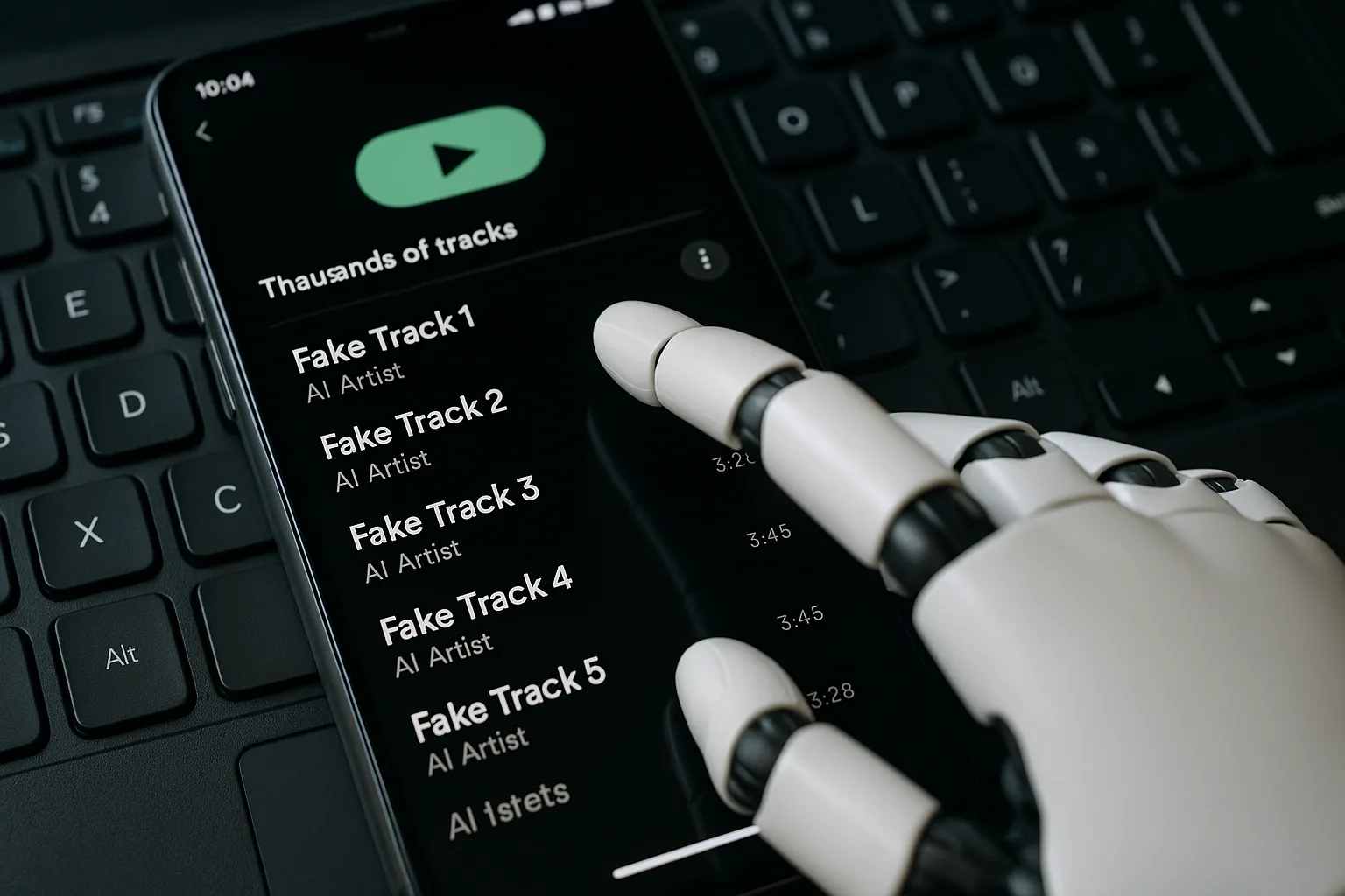 Brani fake IA nelle classifiche Spotify: come i bot stanno gonfiando i numeri e svuotando i royalty