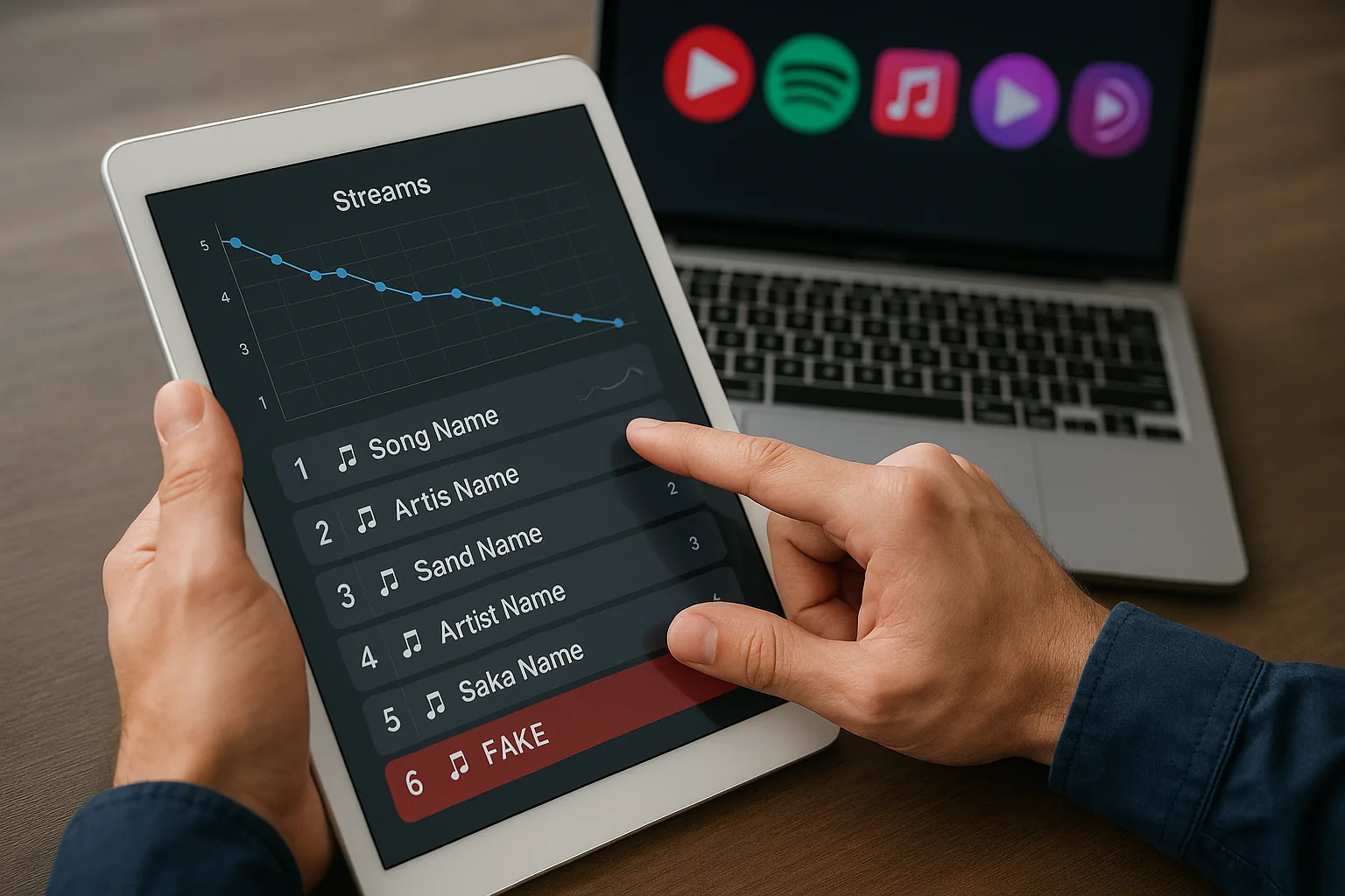 Brani IA nelle classifiche: come Spotify e Apple Music stanno ripulendo i dati