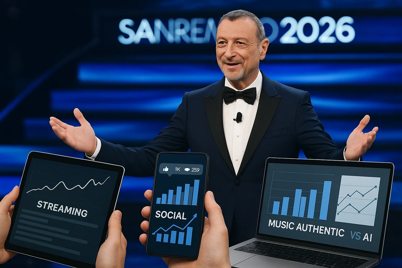 Sanremo 2026: i numeri online del Festival in era streaming e IA