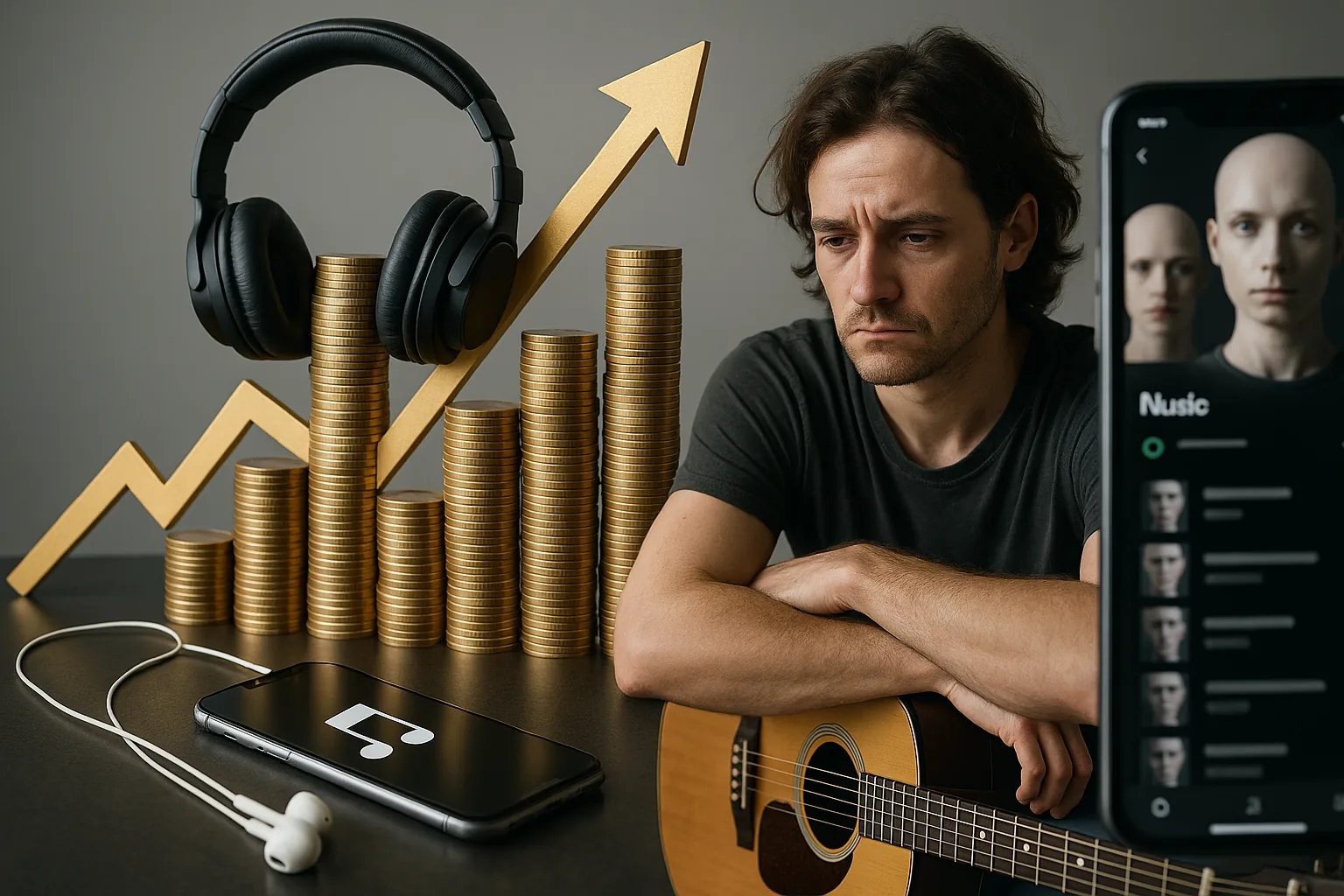 Streaming: ricavi record ma solo per il 10%. Come la musica AI sta polarizzando il mercato