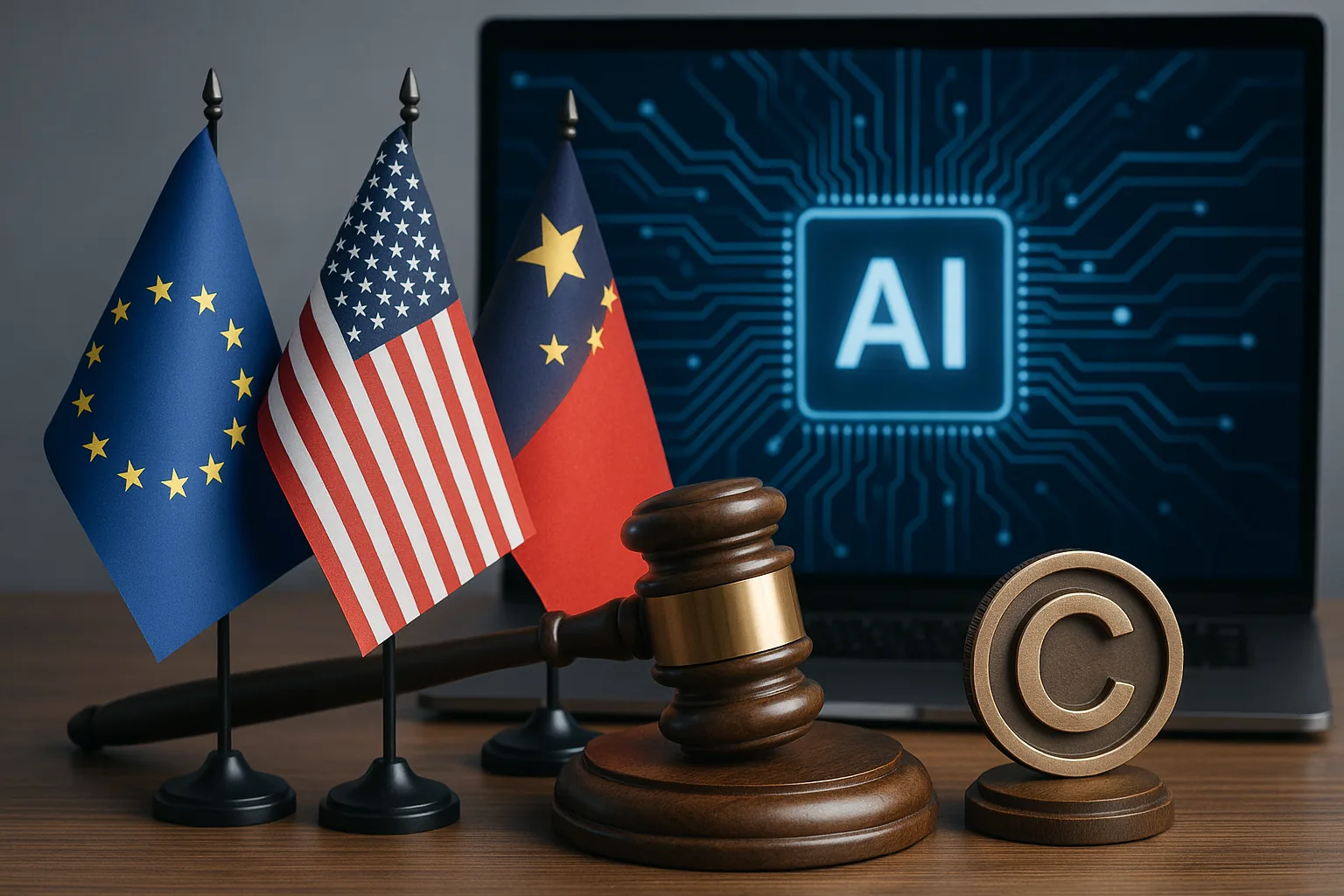 Copyright e IA: il caos tra Europa, USA e Cina su come addestrare i modelli