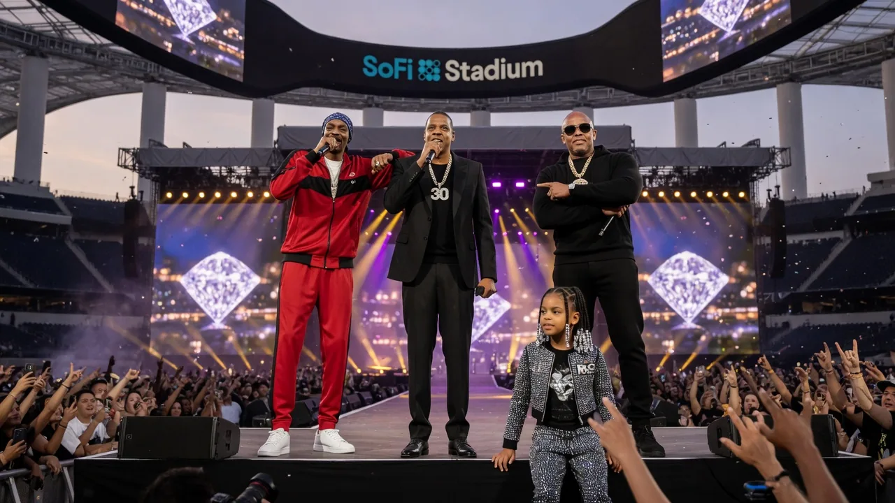 Jay-Z chiude il JAŸ-Z30 Tour a Los Angeles con Snoop Dogg, Dr. Dre e Blue Ivy
