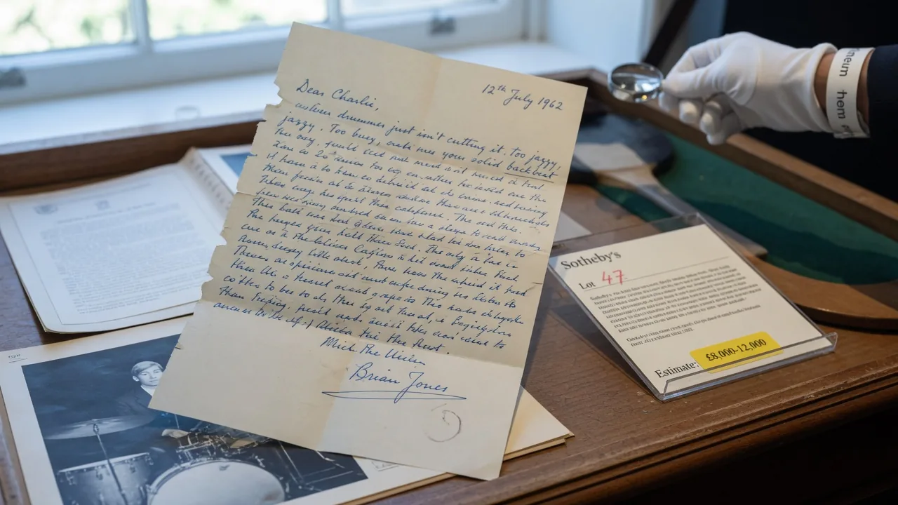 La lettera storica di Brian Jones che invitò Charlie Watts nei Rolling Stones arriva all'asta