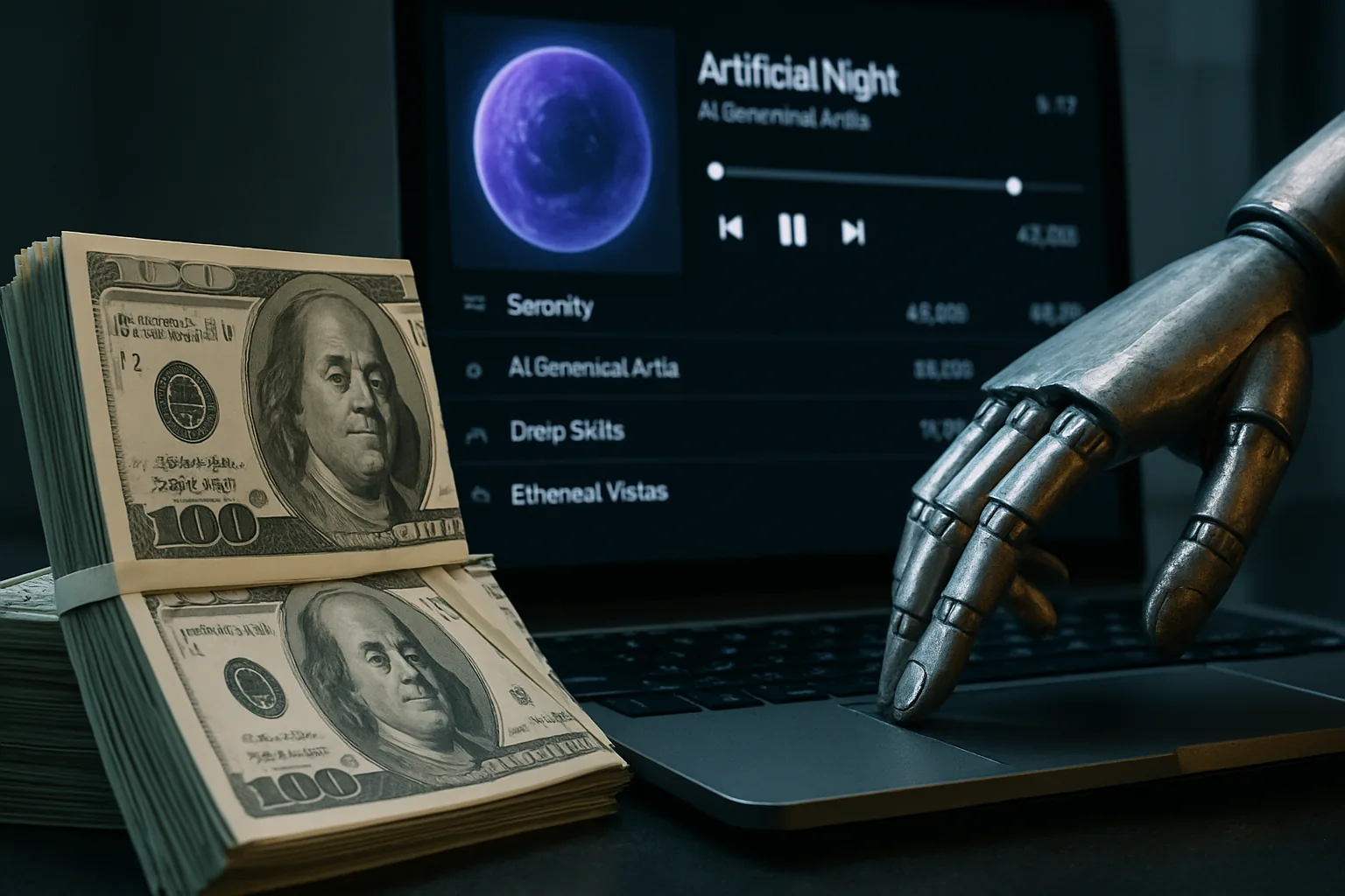 Frodi streaming: come i bot AI generano hit fake per rubare soldi alle piattaforme
